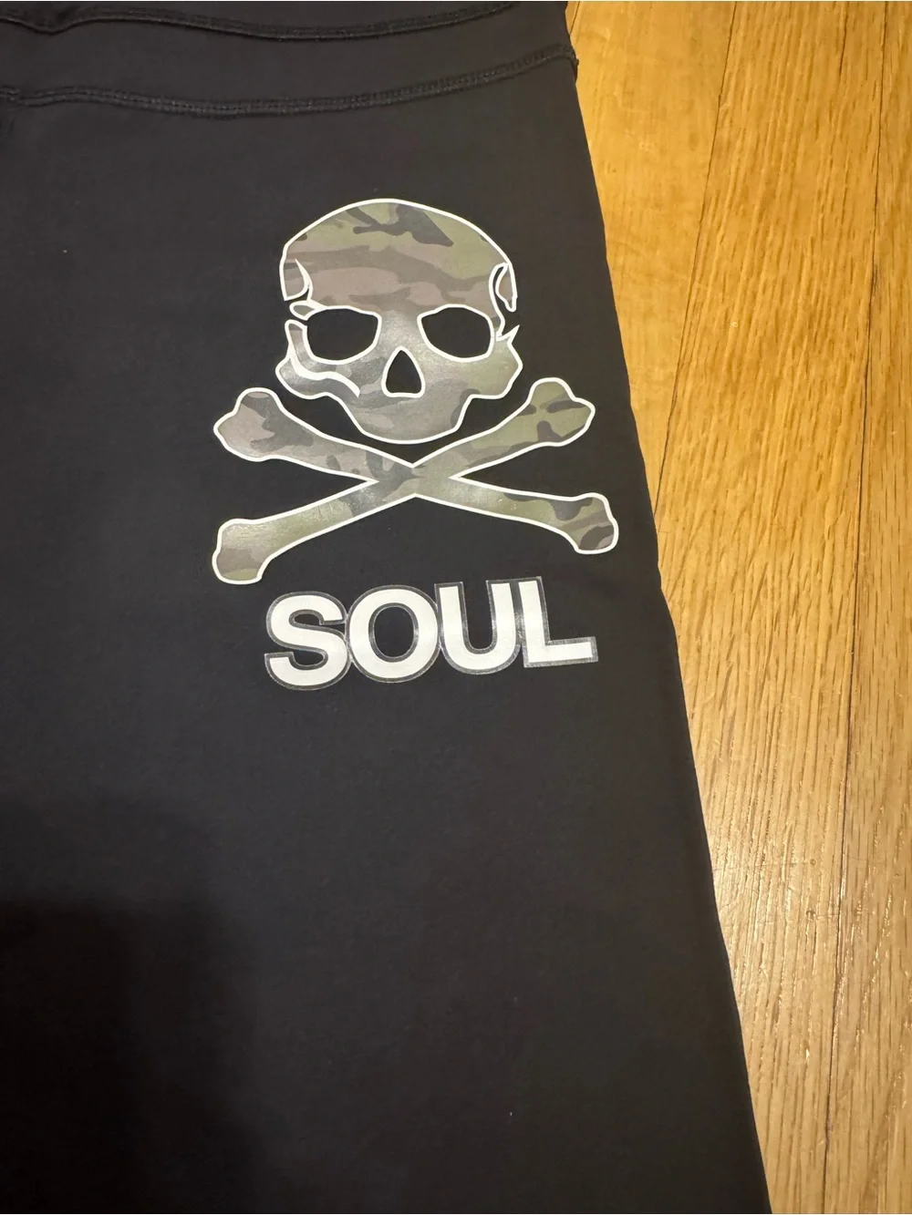 lululemon athletica Black Leggings with Skull & 